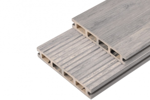 Террасная доска из ДПК WOODVEX Select Бело-серый